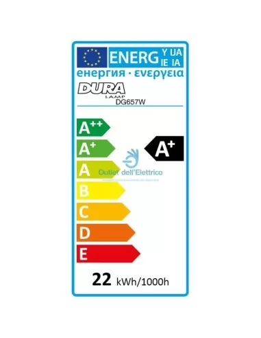 Duralamp PJ537CTA Matrix mr16 gu5.3 12v 7.5w 3° cta dim.